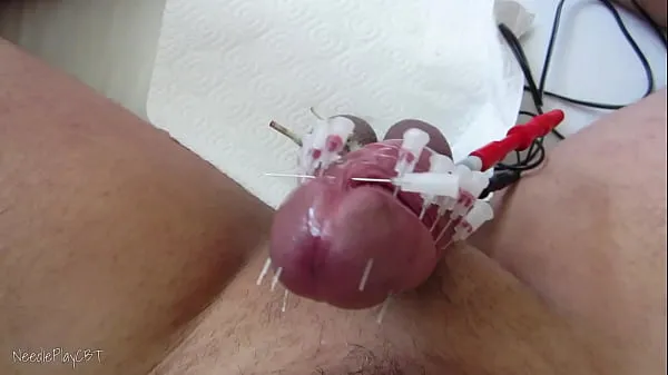 Hot Cock Skewering Estim CBT 10 Handsfree Cumshot With Ball Squeezing - Electrostimulation Solo Edging warm Movies