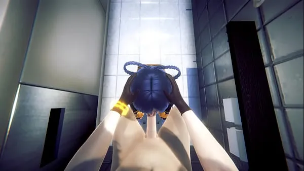 뜨거운 Genshin Impact Hentai - Xialing BDSM in toilet 따뜻한 영화