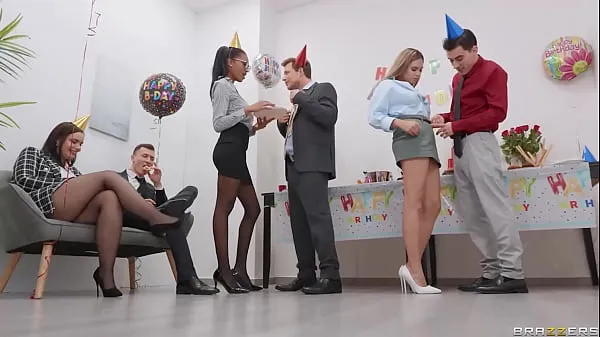 Hot Workplace Pussy Party - Tina Fire, Irina Cage / Brazzers / stream full from warm Movies