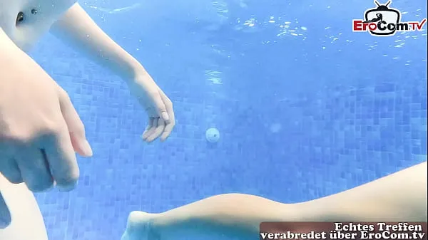 Vroči German 18yo teen amateur threesome mff underwater outdoor topli filmi