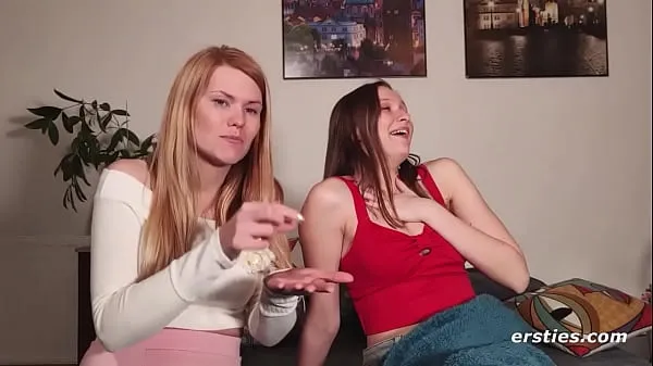 Hot Ersties: Cute Lesbian Babe Uses a Glass Dildo While Anal Licking On Her Friend warm Movies