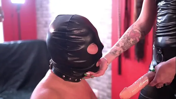 Hot Dominatrix Nika loves to fuck her in the mouth with a strapon. Watch how this tries to suck deep warm Movies