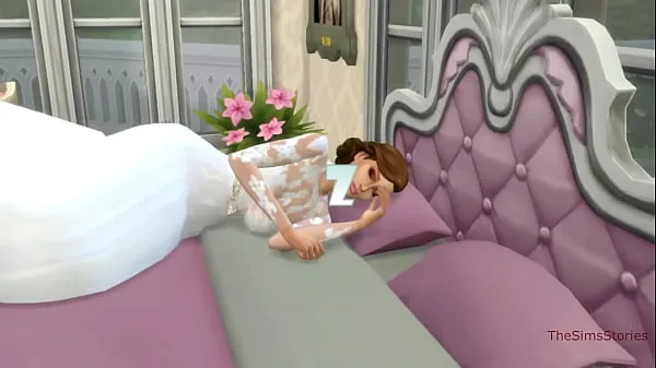 뜨거운 I am banging hot blonde on my wedding day Sims 4, porn 따뜻한 영화