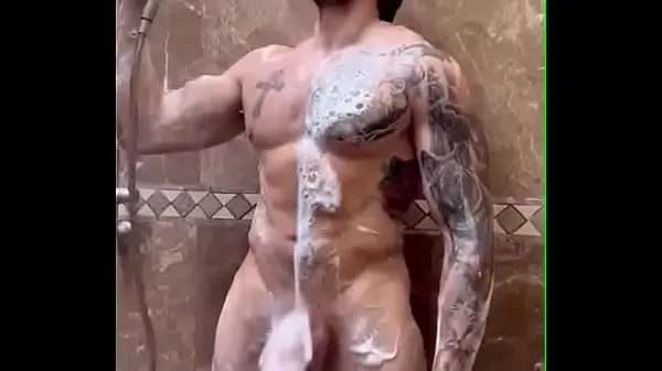 گرم Solo shower with a huge dick گرم فلمیں