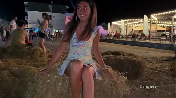 Hot Shameless girl took off her panties in public warm Movies