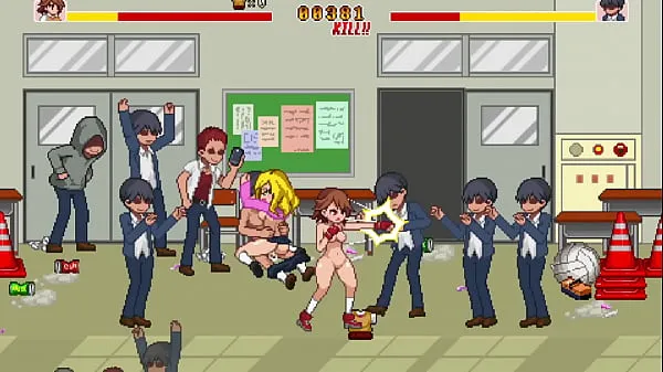 School dot fight* Hot teen gets fucked by classmates eager for pussy and ready to fill her with cum | Hentai Games Gameplay | P1 Film hangat yang hangat