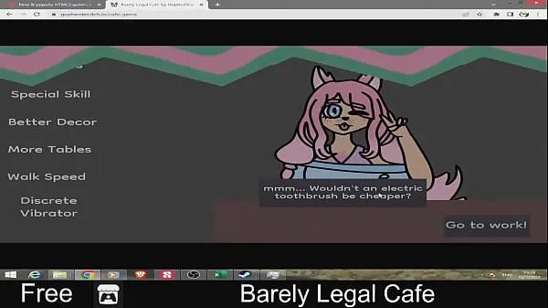 Barely Legal Cafe (free game itchio ) 18, Adult, Arcade, Furry, Godot, Hentai, minigames, Mouse only, NSFW, Short Film hangat yang hangat
