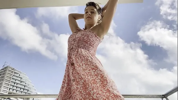 Hot Maria in Summer dress without panties warm Movies