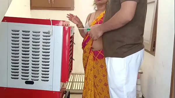 Quente XXX Cooler reparador fode Desi bhabhi na varanda Filmes quentes