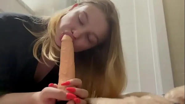 Hot teasing with striptease and suck so big dildo warm Movies