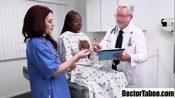 Kuumia Hot Ebony goes to her doctor because she had a .The nurse assists her and she lays down on the table and she gets pussy fucked by doctor lämpimiä elokuvia