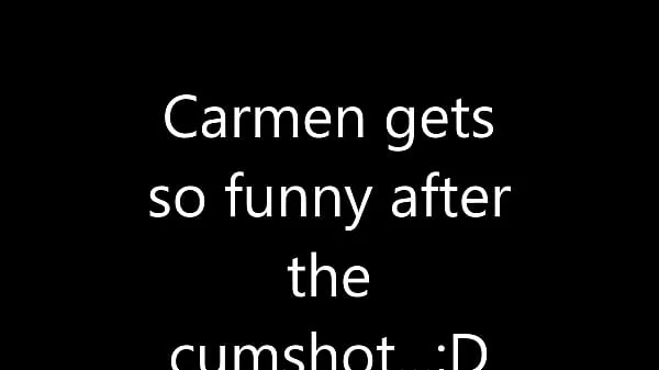 Carmen-Cumtrol: joking after cumshot Film hangat yang hangat