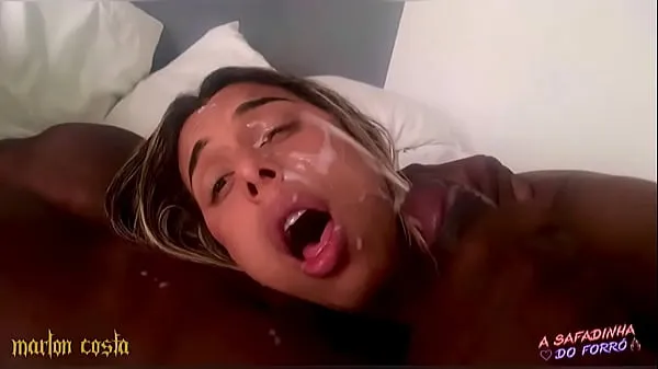 गर्म Morning sex with that huge cum in my blonde's face गर्म फिल्में