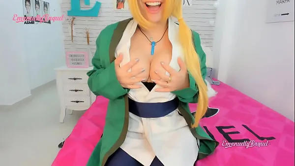 Hot Tsunade from naruto cosplay JOI jerk off instructions tits fuck twerking teasing and blowjob on a BBC like an anime hentai or manga warm Movies