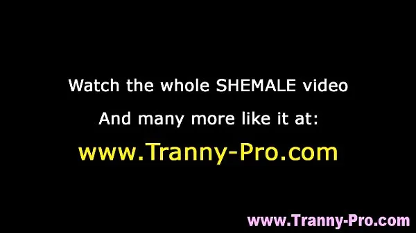Hotte Tranny shemale fuck and facial varme film