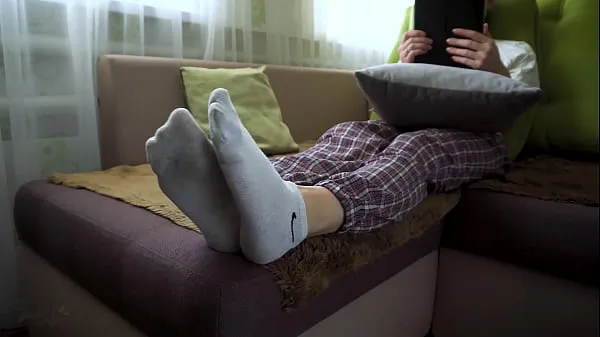 گرم Japanese In Worn White Socks Showing Off Her Bare Soles گرم فلمیں