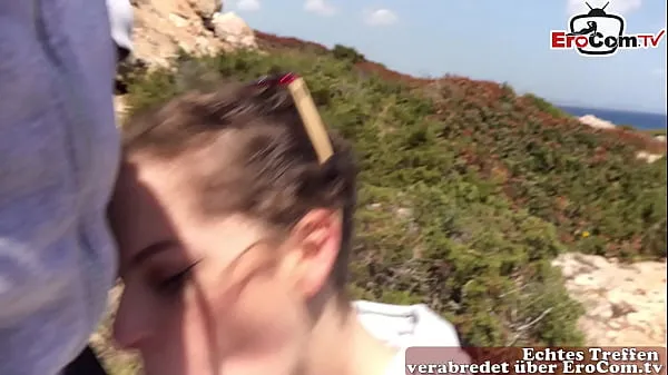 Menő German skinny amateur young woman giving public blowjob in mallorca meleg filmek