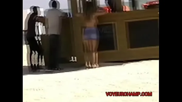 گرم Exhibitionist Wife 37 & 42 Pt1 - MILF Heather Silk Public Shaved Pussy Flash For Topless Beach Voyeur گرم فلمیں