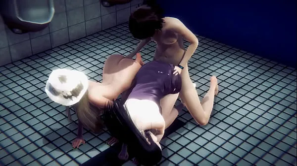 Gorące Hentai Uncensored - Blonde girl sex in a public toilet - Japanese Asian Manga Anime Film Game Pornciepłe filmy