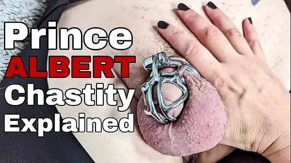 गर्म Permanent Chastity Cage Explained Steel Device Prince Albert PA Piercing Taking off Demo Putting On Rigid Femdom FLR गर्म फिल्में