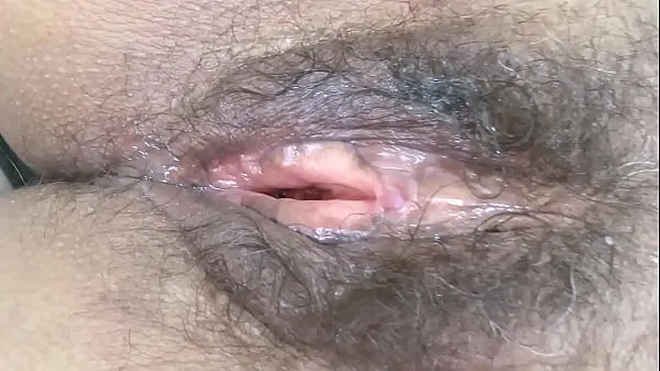 Hotte Look at my hairy pussy wide open after having fucked, I love being fucked varme film