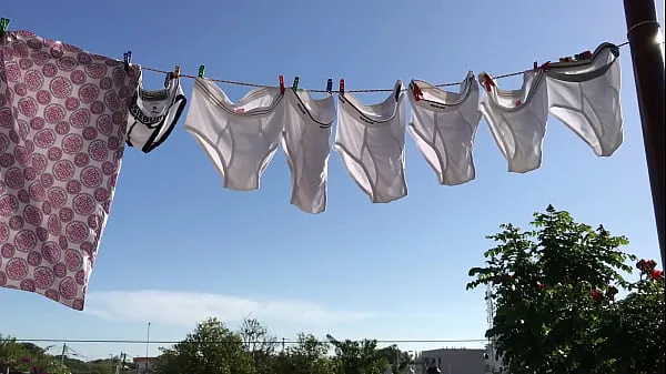 Hot My briefs drying on the clothesline warm Movies