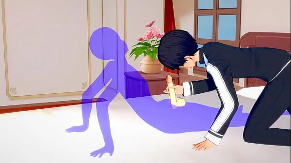 뜨거운 Sword Art Online Yaoi - Kirito Handjob and anal with creampie - Sissy crossdress Japanese Asian Manga Anime Film Game Porn Gay 따뜻한 영화