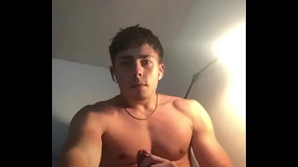 Hot Hot fit guy jerking off his big cock warm Movies