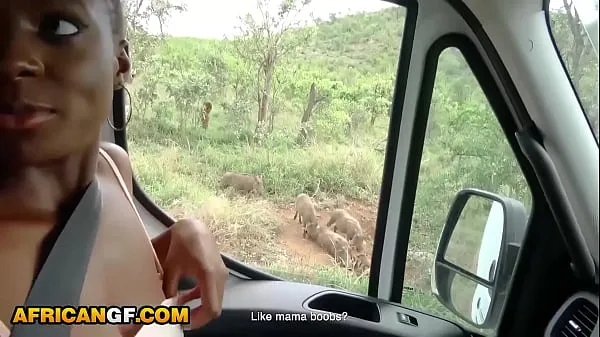 Gorące My Cute Black Girlfriend Gets Hungry For My Cum On Wild Life African Safariciepłe filmy