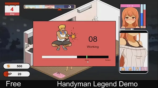 Quente Handyman Legend (jogo de demonstração Steam) Life Sim Filmes quentes
