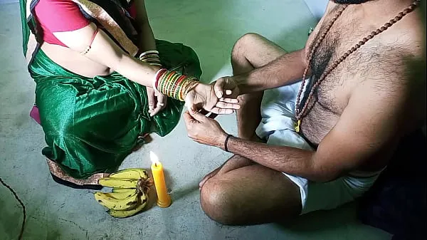 Hypocrite Tantrik baba fucks his devotee after worship! Hindi dirty talk Filem hangat panas