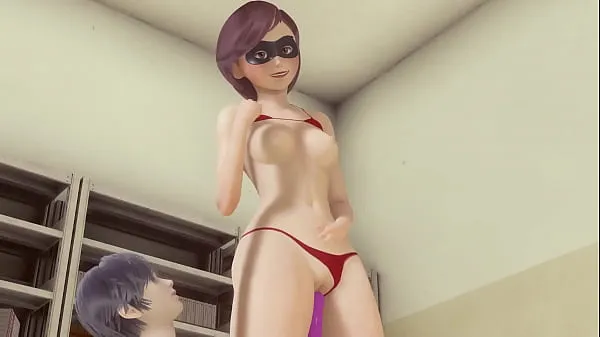 Hotte 3d porn animation Helen Parr (The Incredibles) pussy carries and analingus until she cums varme film