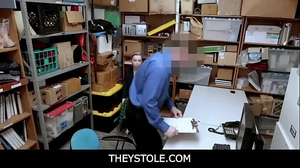 गर्म TheyStole - Cute blonde shoplifter found guilty and fucked गर्म फिल्में