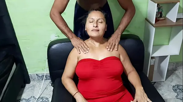Hot I give my motherinlaw a hot massage and she gets horny warm Movies