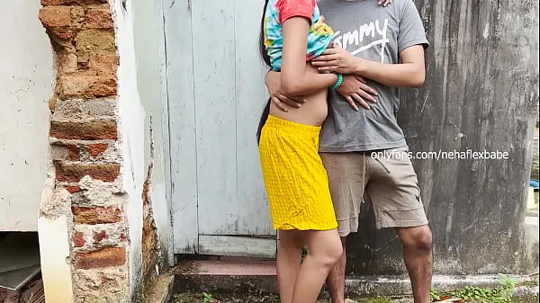 Hete horny indian couple outdoor sex after clsses warme films