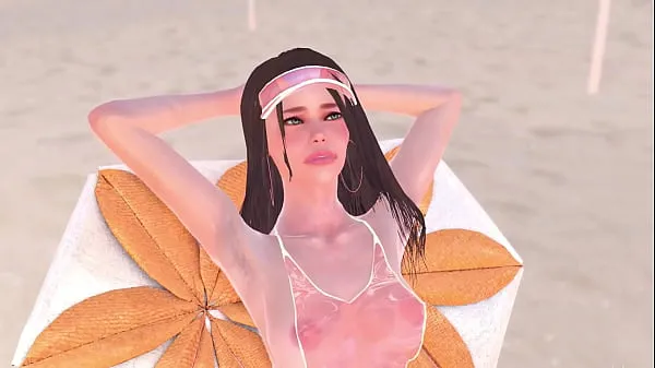 뜨거운 Animation naked girl was sunbathing near the pool, it made the futa girl very horny and they had sex - 3d futanari porn 따뜻한 영화