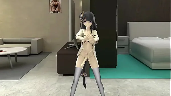 Kuumia Shogun Raiden Dancing Tomboy Song Hentai Genshin Impact MMD 3D Girl Half Naked Black Hair Color Edit Smixix lämpimiä elokuvia