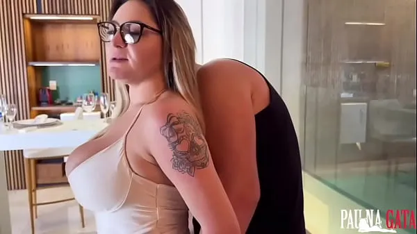 Gorące Fucking a blonde woman and shooting a big load in her mouthciepłe filmy
