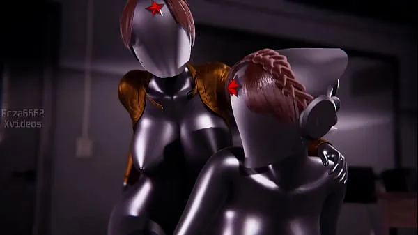 Quente Cena de sexo de gêmeos em Atomic Heart l animação 3d Filmes quentes