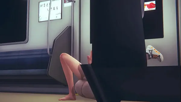 Gorące Yaoi Femboy - Sex with a Futanari in subway pt.2ciepłe filmy
