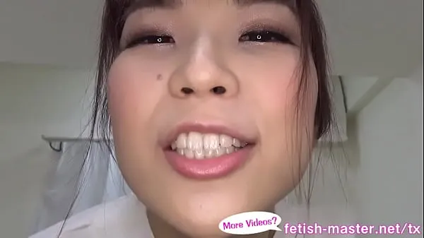 Películas calientes Japanese Asian Tongue Spit Fetish cálidas
