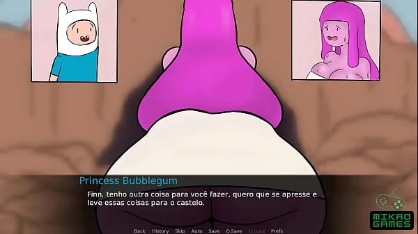 Sexual Adventure Time Parody - Bubblegum Double Penetration of the Great Gifted Filem hangat panas