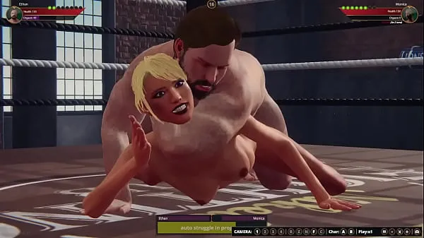 गर्म Ethan vs Monica (Naked Fighter 3D गर्म फिल्में