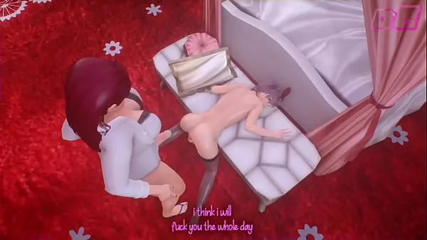 Hot Animated Femdom futa on femboy warm Movies