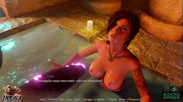 Hot Lara Croft Parody Game ep 5 - Lara wins a Sex Slave from the Pirocudo Demon warm Movies