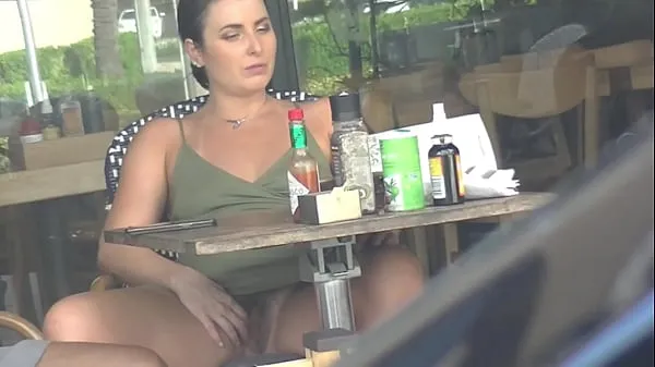 Hot Cheating Wife Part 3 - Hubby films me outside a cafe Upskirt Flashing and having an Interracial affair with a Black Man warm Movies
