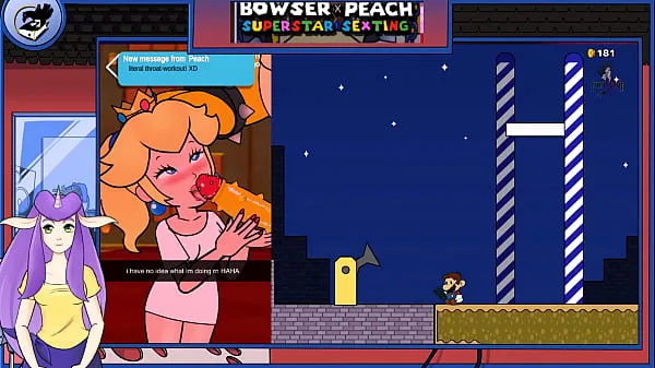 热SWG Super Mario Bowser X Peach Superstar Sexting温暖的电影