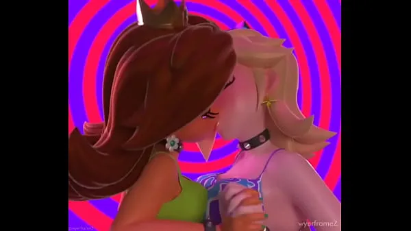 Daisy & Rosalina Kissing Filem hangat panas