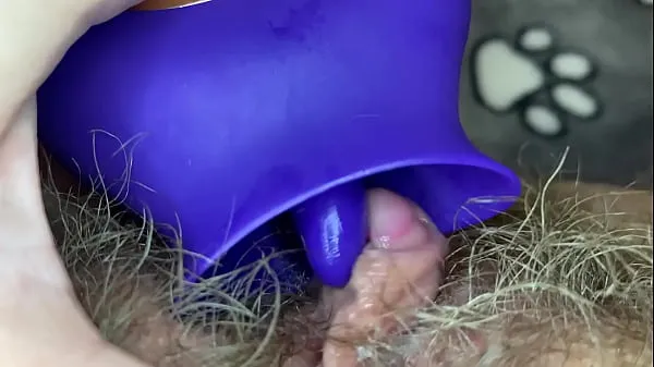 Hot Extreme closeup big clit licking toy orgasm hairy pussy warm Movies