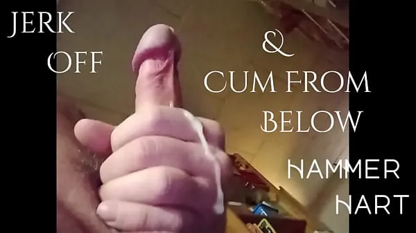 Vroči Jerk Off & Cum From Below topli filmi